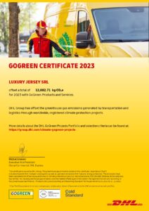 2023 DHL Express GoGreen Certificate - 755 - LUXURY JERSEY SRL_page-0001